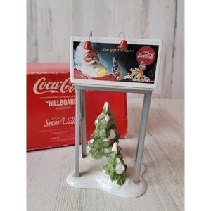 Dept 56 54810 Coca Cola Billboard Snow Village accessory Xmas